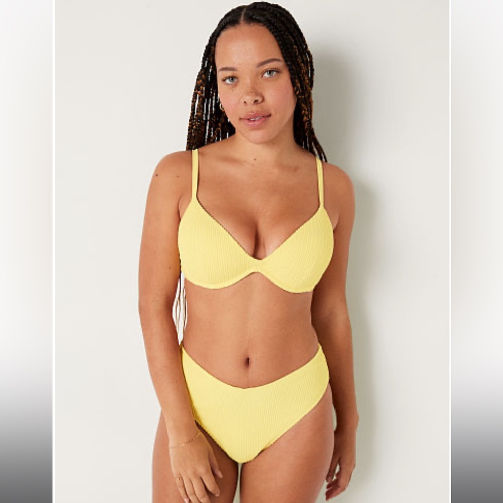 COPY - Victoria’s Secret Pink - Crinkle High Waist Cheeky Bikini Bottoms